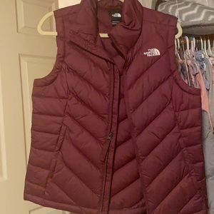 The North Face Burgundy vest